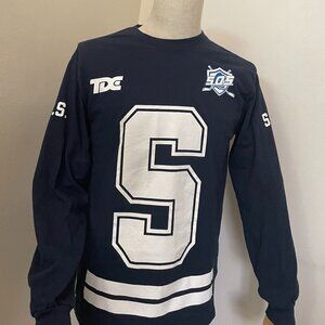 SZA SOS Tour Long Sleeve Hockey Style Jersey Navy Blue Size M